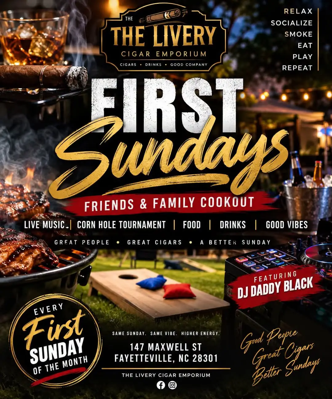 FIRST SUNDAYS AT THE LIVERY CIGAR EMPORIUM